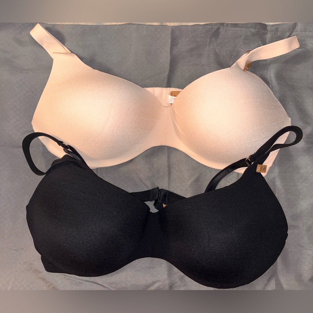 Pink XXL Lightly lined bras (set 2)